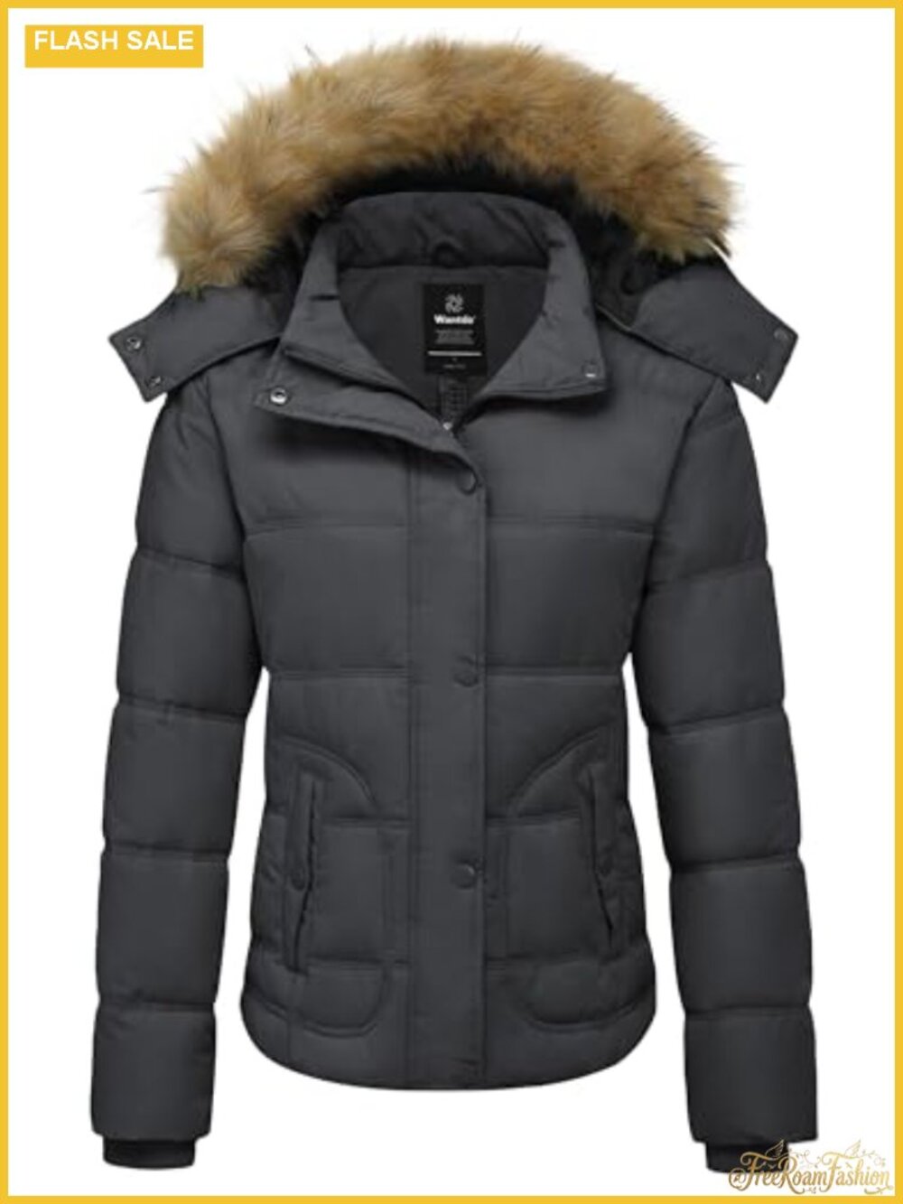 Women's Hooded Winter Coat Thicken Quilted Puffer Jacket Warm Parka
